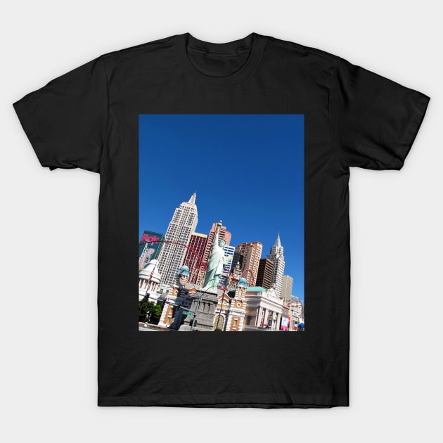 The "New York New York" Hotel and Casino in Las Vegas, Nevada T-Shirt by Reinvention